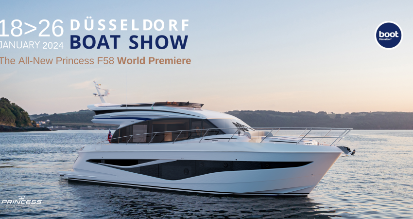 Princess F58 makes its world premiere at Boot Düsseldorf 2025